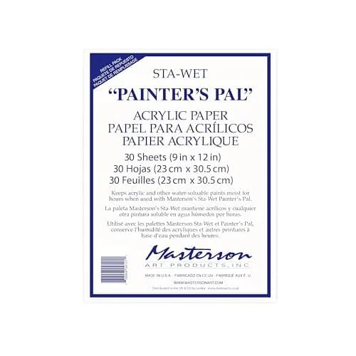 Masterson Sta-Wet Painter's Pal Acrylic Paper Refill 12 x 13 inches | Keeps acrylics moist for days thumbnail 1