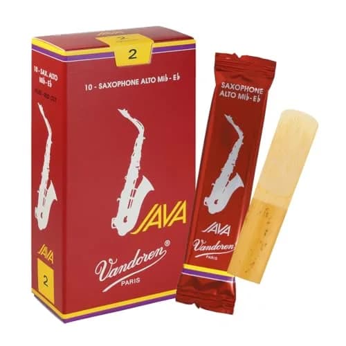 Vandoren SR262R Alto Sax JAVA Red Reeds Strength 2 | Full, Rich Sound & Precise Attack thumbnail 1