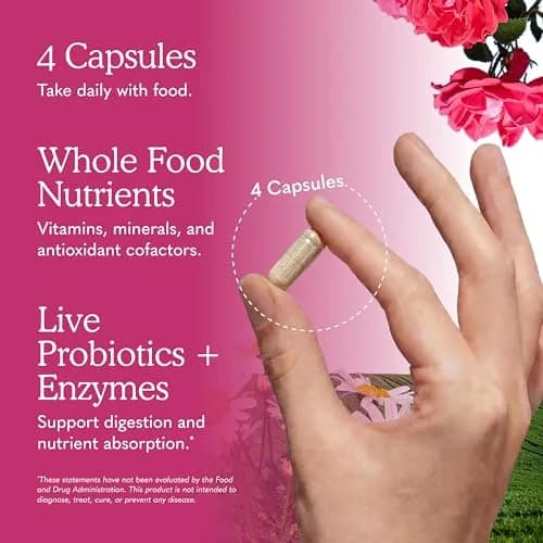 Garden of Life Vitamin Code Women's Multivitamin 120 Capsules | Gluten-Free, Whole Food Support thumbnail 5