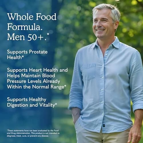 Garden of Life Vitamin Code Men 50 & Wiser Multivitamin 120 Capsules thumbnail 4
