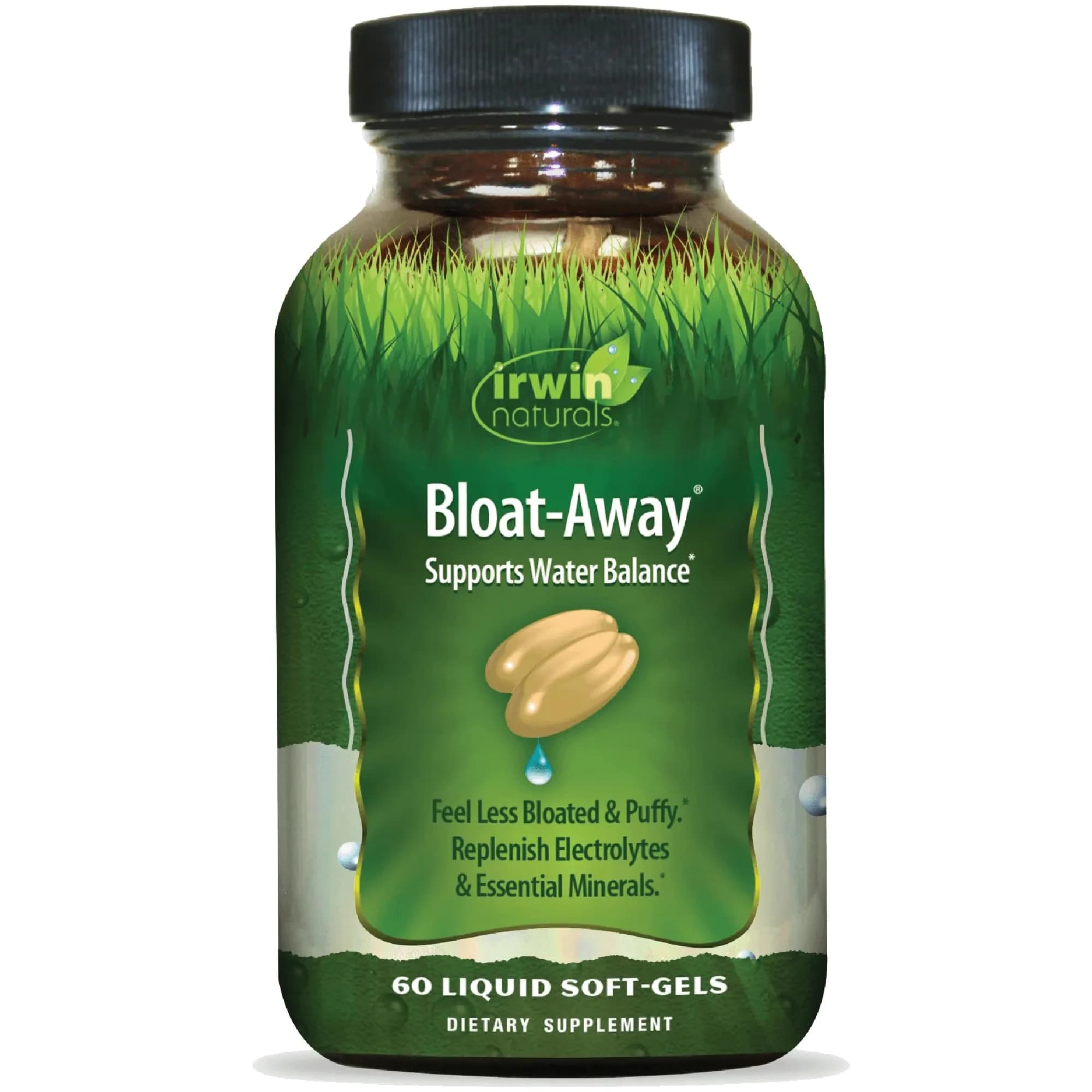 Irwin Naturals Bloat-Away Water Balance Support | 60 Liquid Softgels - main product image