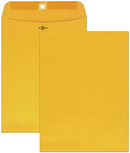 Mead Clasp Envelopes 9" x 12" (22.9cm x 30.5cm) | Heavyweight Brown Kraft Paper Mailing Envelopes, 20 Count thumbnail 2