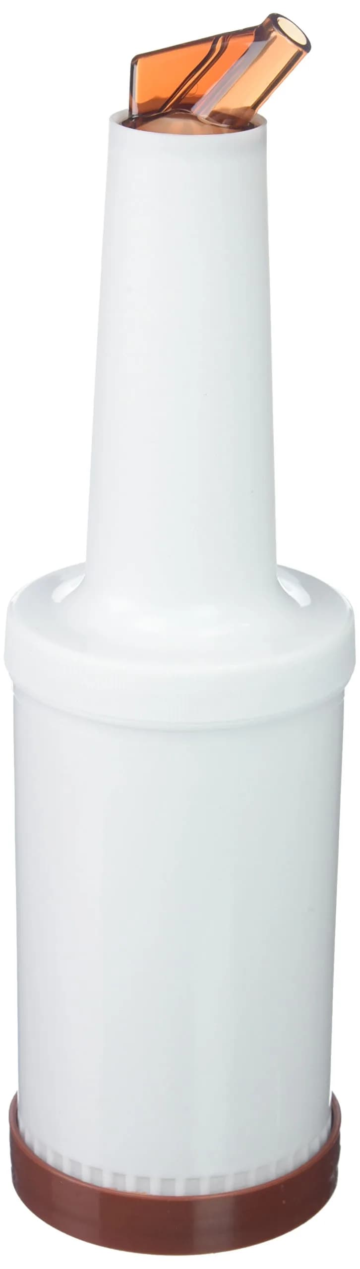 Winco 1 qt Brown Pour Bottle with Lid | NSF-Certified Kitchen Utensil - main product image