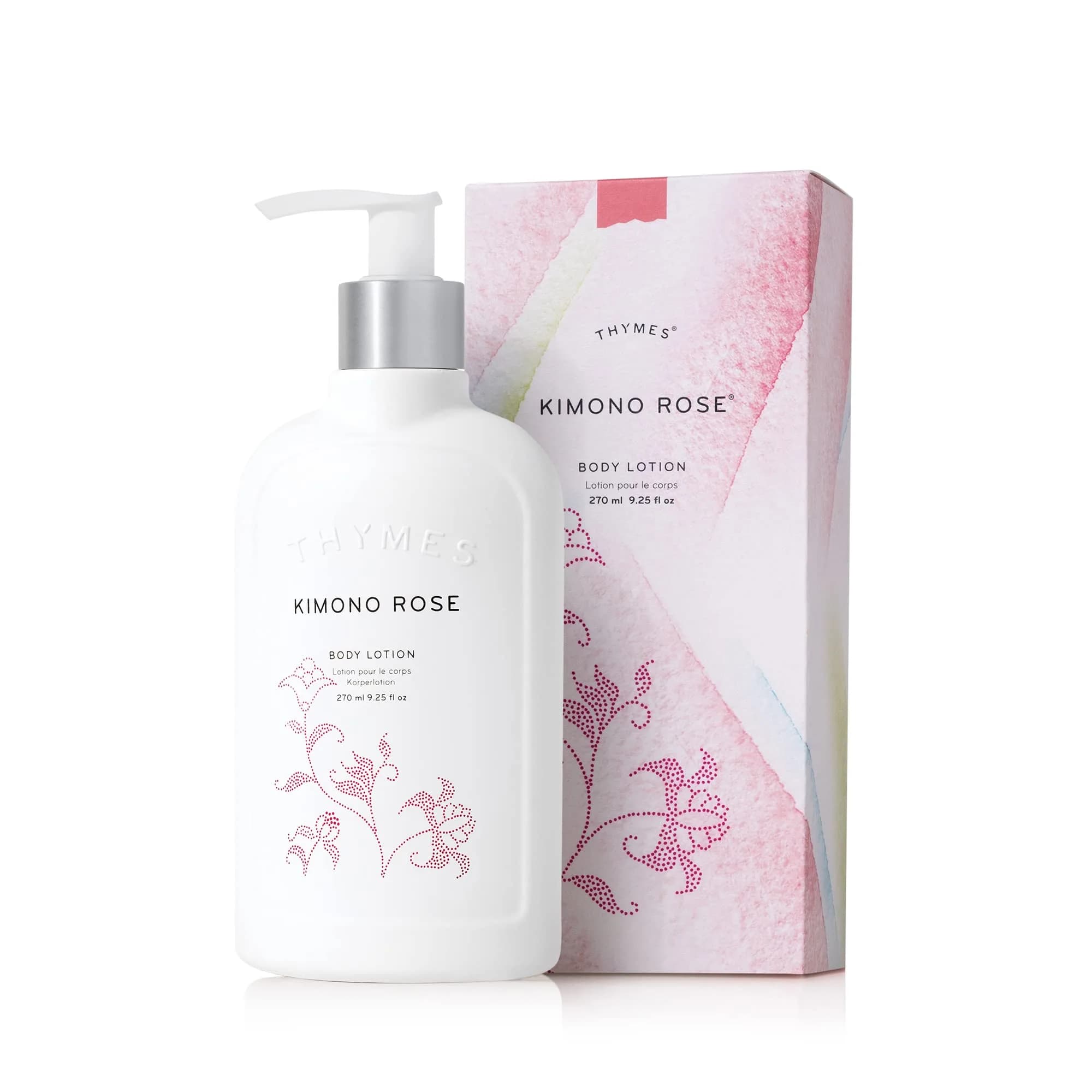 Thymes Kimono Rose Body Lotion 270ml (9.25 Fl Oz) | Hydrating Moisturizer with Shea Butter - main product image