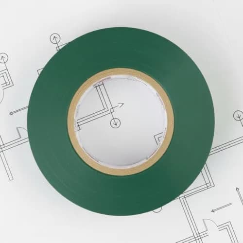Morris Vinyl Electrical Tape 66' Green | 7 Mil PVC, 3/4" Wide, 1-Pack thumbnail 2