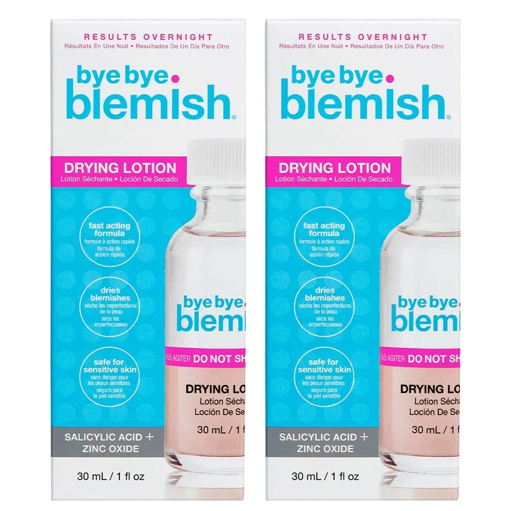Bye Bye Blemish Drying Lotion 29.5ml | Rapid Pimple Reduction Overnight — Original (Pink) / 1 Fl Oz