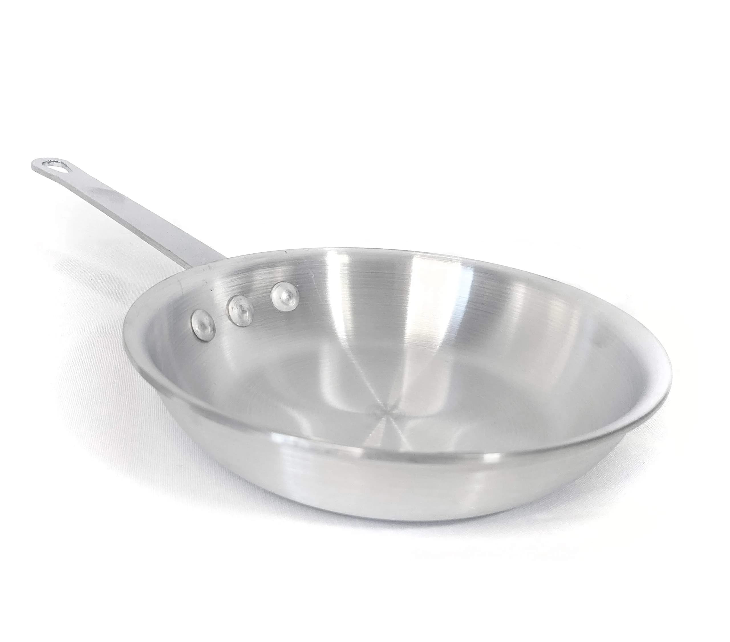 Update International 8 Inch Aluminum Frying Pan | NSF Certified, Natural Finish, Commercial Grade - main product image