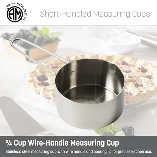 American Metalcraft MCW75 3/4 Stainless Steel Measuring Cup | Precise, Durable & Easy-Grip thumbnail 2