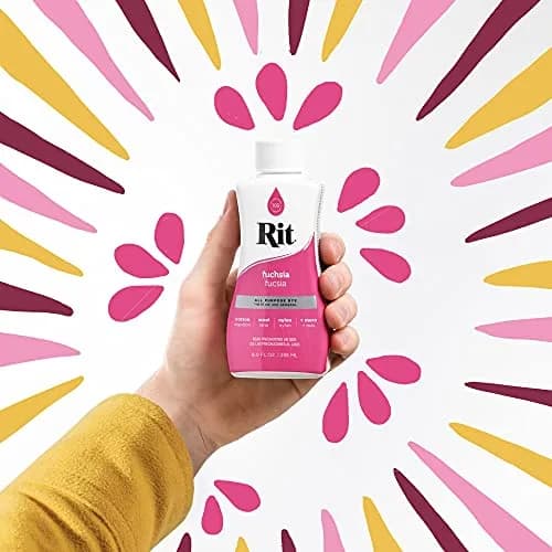 Rit All-Purpose Liquid Dye Fuchsia 236ml (8 Fl Oz) | Vibrant Color for Natural Fibers & Blends thumbnail 6
