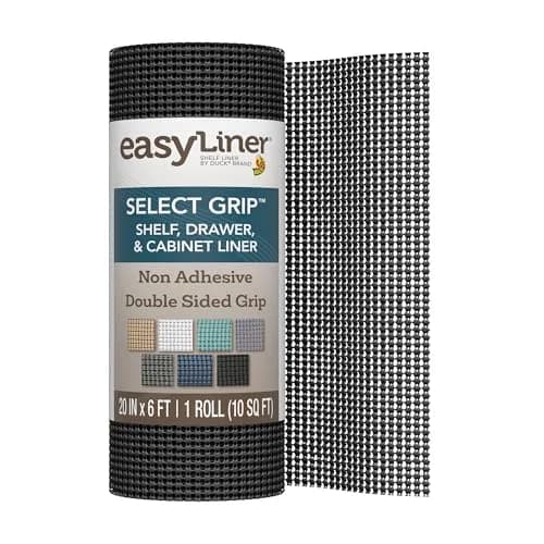 Duck EasyLiner Select Grip Shelf Liner 20 in x 6 ft | Non Slip, Non Adhesive, Surface Protection thumbnail 1