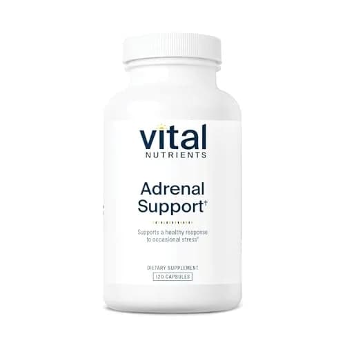 Vital Nutrients Adrenal Support for Gland Function, 120 Capsules | Supports Stress & Energy, Made in USA thumbnail 1