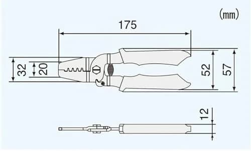 ENGINEER PA-09 Micro Connector Crimping Pliers 175mm (6.89 inches) | Precision Tool for AWG #32-20 Wires thumbnail 6