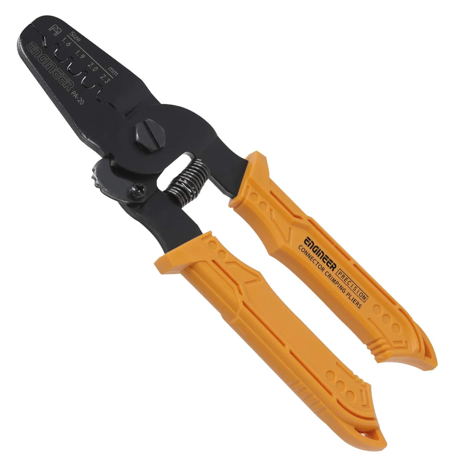 ENGINEER PA-20 Universal Connector Crimping Pliers 175mm (6.89in) | Crimps AWG 28-18 Wires for 100+ Terminals — For Micro Terminals