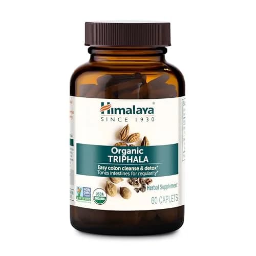 Himalaya USDA Organic Triphala Capsules, Colon Cleanse, 688 mg | Gentle Digestive Support & Regularity thumbnail 1