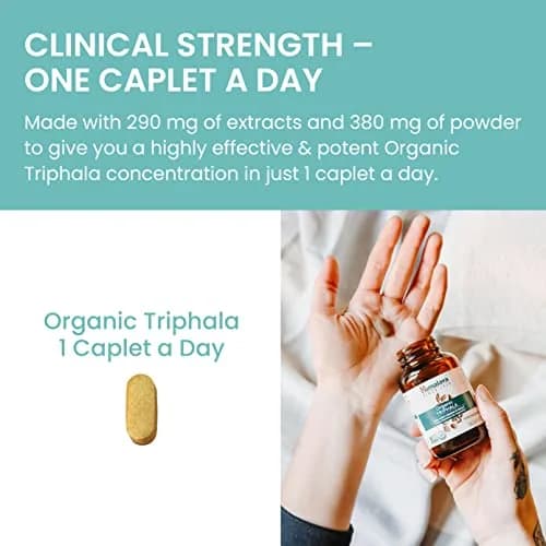 Himalaya USDA Organic Triphala Capsules, Colon Cleanse, 688 mg | Gentle Digestive Support & Regularity thumbnail 6