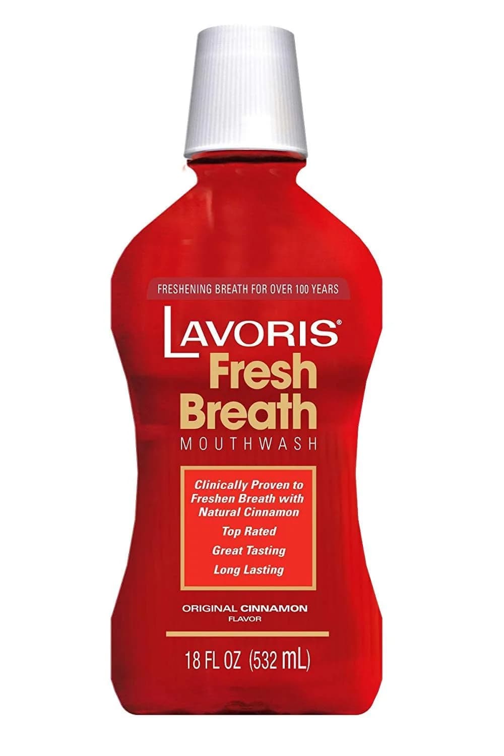 Lavoris Mouthwash Original Cinnamon 15 oz | Long Lasting Breath & Freshness - main product image