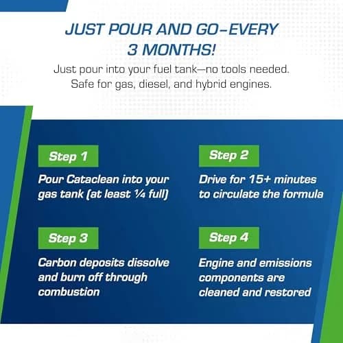 Cataclean Fuel & Exhaust System Cleaner for Gasoline Engines, 473ml (16 Fl Oz) | Pass Emissions Tests & Restore Catalytic Converters thumbnail 7