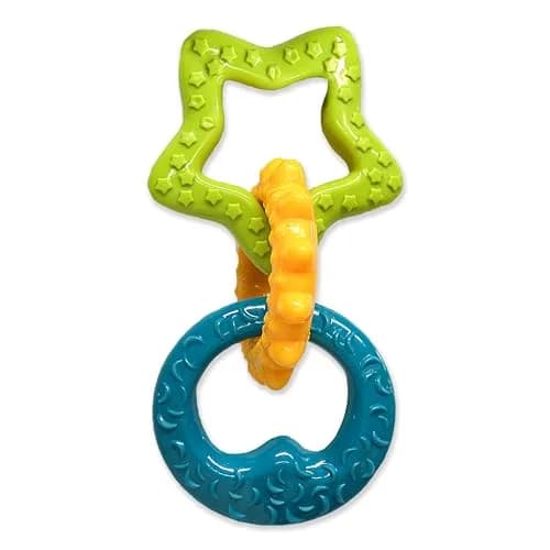 Nylabone Puppy Power Chew Teething Rings Dog Chew Toy, Bacon Flavor, Small | Durable Nylon Chew for Puppies Up to 25 lbs thumbnail 8