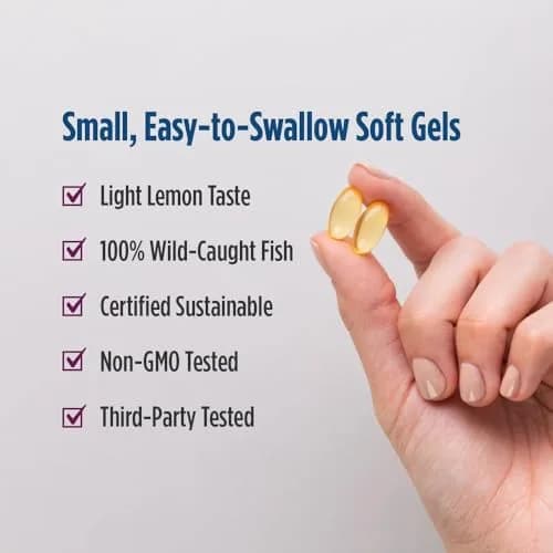 Nordic Naturals Complete Omega Jr. Kids Fish Oil Lemon 90 Mini Soft Gels | Supports Brain Function & Nervous System Health thumbnail 4