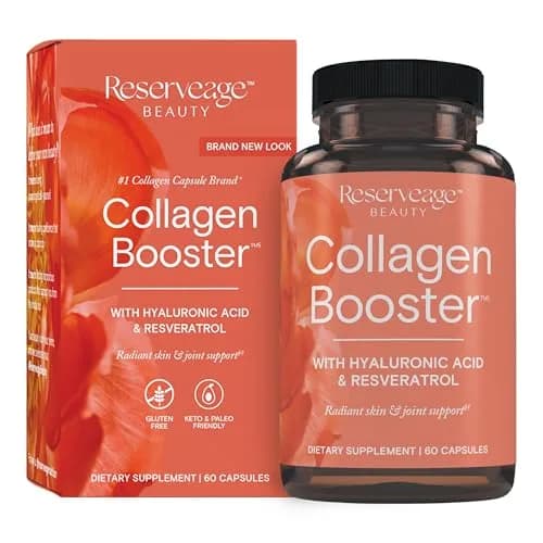 Reserveage Nutrition Collagen Booster, 60 Capsules | Supports Skin & Joints, Gluten-Free, Non-GMO thumbnail 1