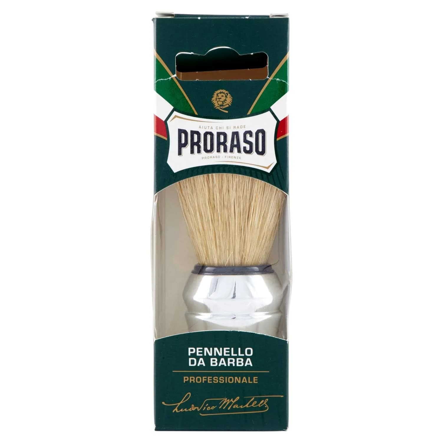 Proraso Professional Shaving Brush Natural Boar Bristles 60g (2.1 oz) | Premium Wet Shave Brush for Rich Lather — No colour