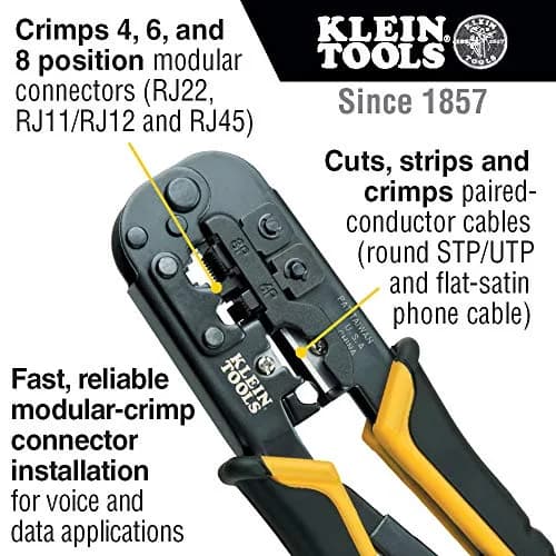 Klein Tools VDV226-011-SEN Ratcheting Modular Crimper/Stripper | High-Performance, American Quality, Fast Delivery 14-16 days thumbnail 2