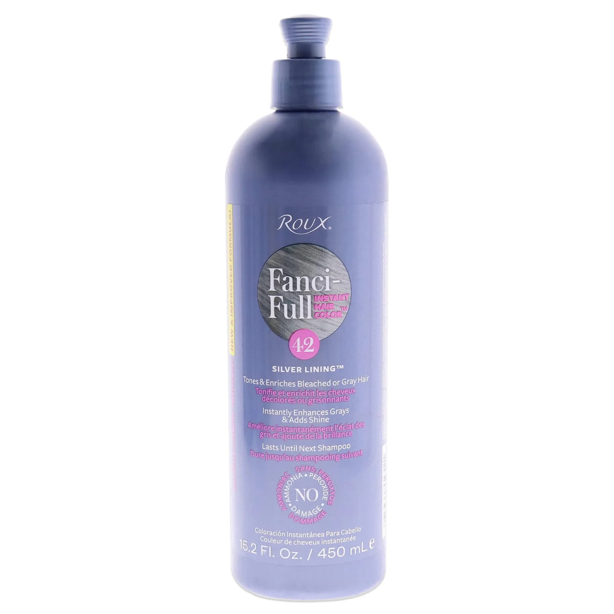 Roux Fanci-Full Instant Hair Color Rinse Silver Lining 378.54ml (15.2 Fl Oz) | Temporary Gray Blending - main product image