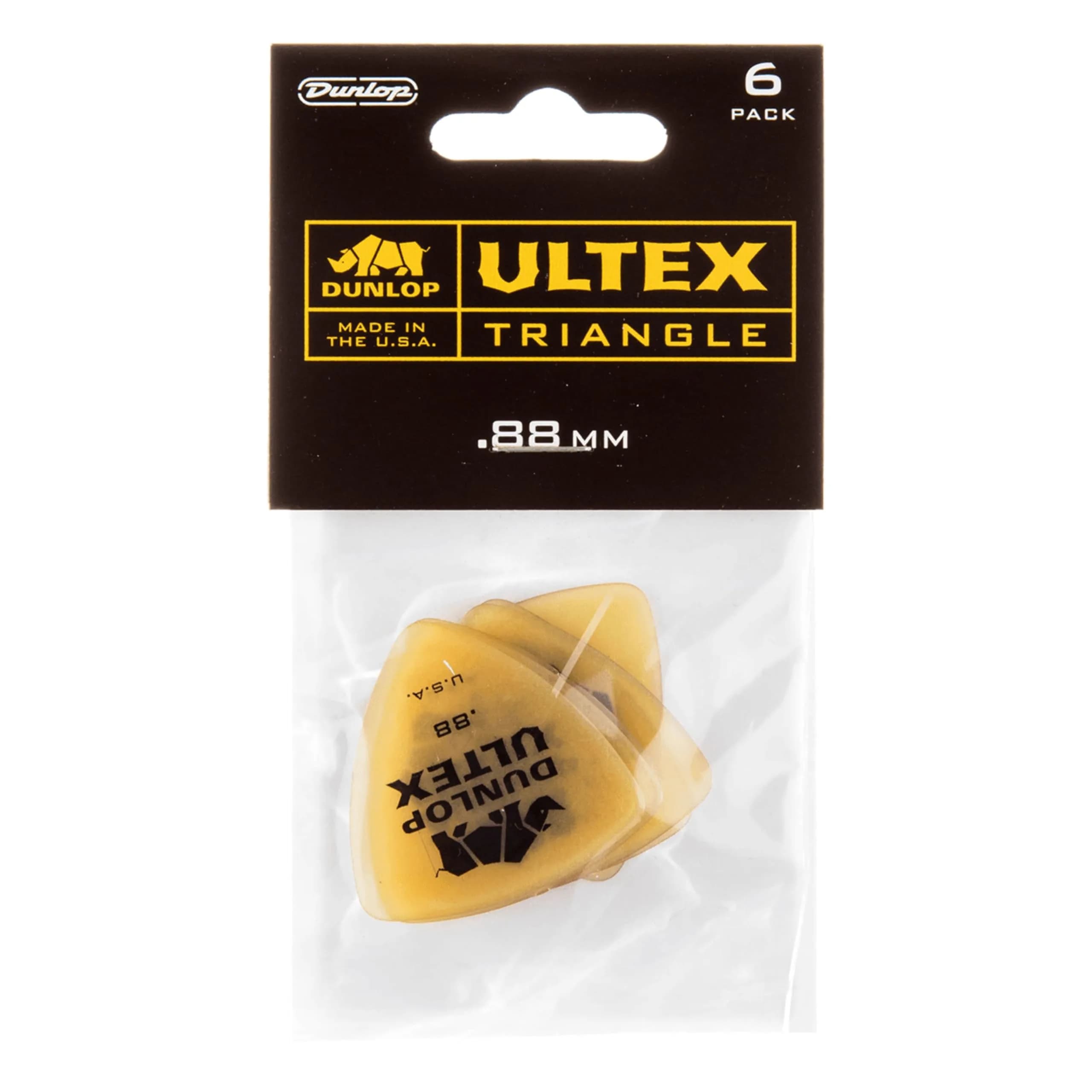 Jim Dunlop Ultex® Triangle Pick .73MM | Durable, Bright Tone for Guitar & Bass — .88mm
