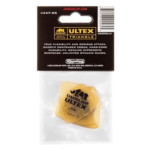 Jim Dunlop Ultex Triangle Pick 0.88mm (6-Pack) | Durable & Articulate Guitar Plectrum thumbnail 2