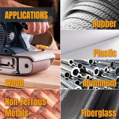 POWERTEC 3 x 21 Inch Sanding Belts, 10PK, 180 Grit Aluminum Oxide, 76 x 533 mm | Heavy Duty Woodworking & Metal Sanding thumbnail 6