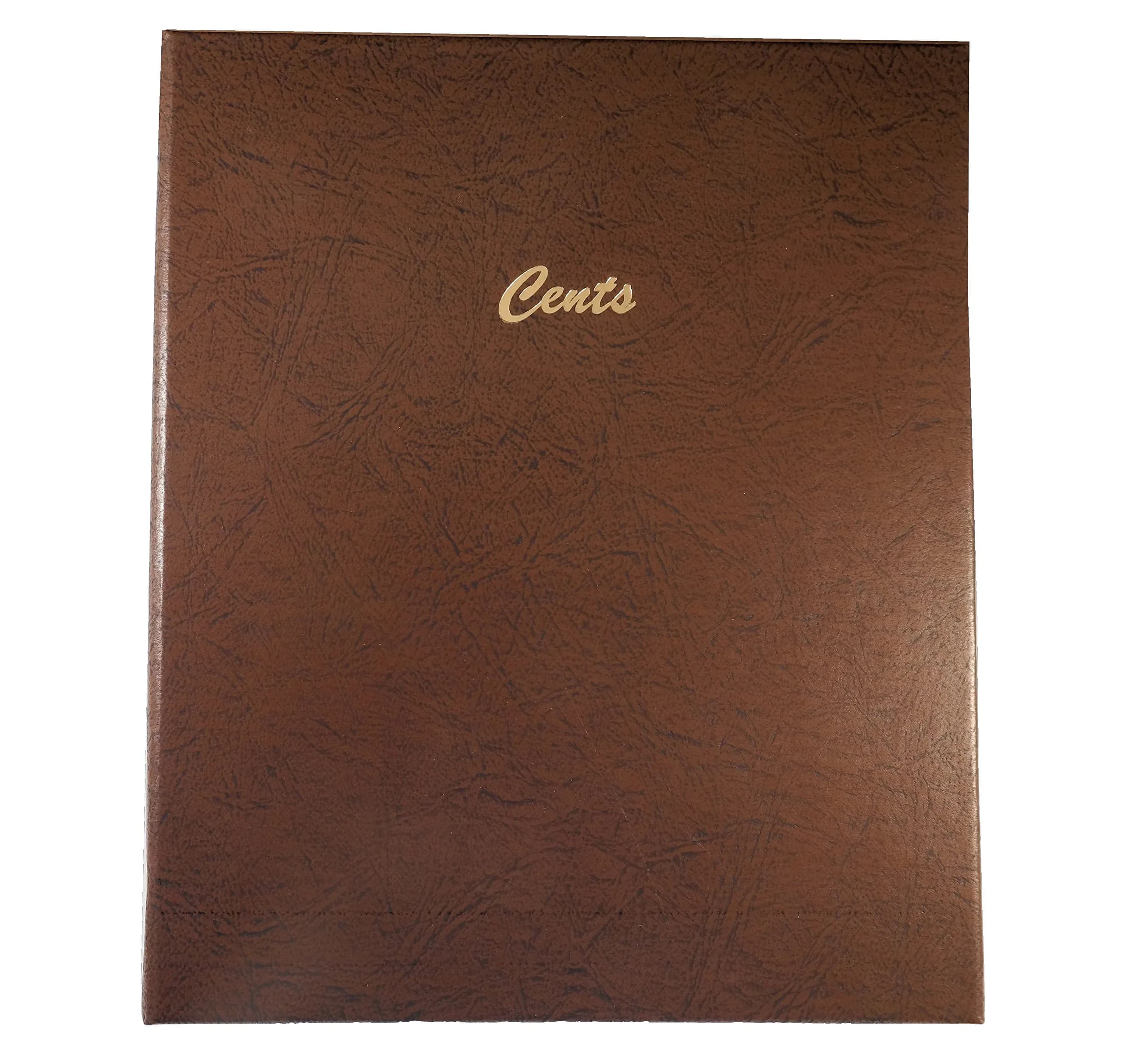 Dansco Blank Coin Album with 144 Ports #7107 | Classic Brown Leatherette Binder for US & Canadian Cents