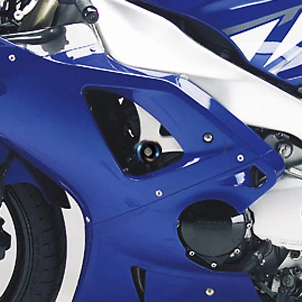 Shogun Motorsports Black No Cut Frame Sliders for Yamaha YZF-R1 2002-2003 | USA Made