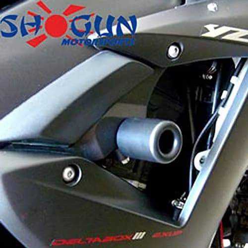 Shogun Motorsports Black No Cut Frame Sliders for Yamaha YZF-R1 2002-2003 | USA Made thumbnail 2