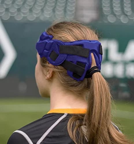Full 90 Select Performance Soccer Headgear, Large, Blue | Impact Protection for Athletes thumbnail 3