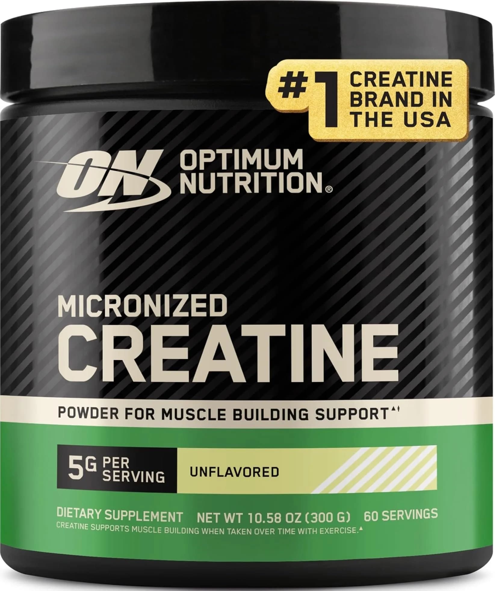 Optimum Nutrition Micronized Creatine Monohydrate Powder 5g (10.6 oz) | Supports Muscle Strength & Recovery
