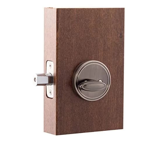 Copper Creek DB2410AN Single Cylinder Deadbolt 1 Count | Antique Nickel Security thumbnail 3