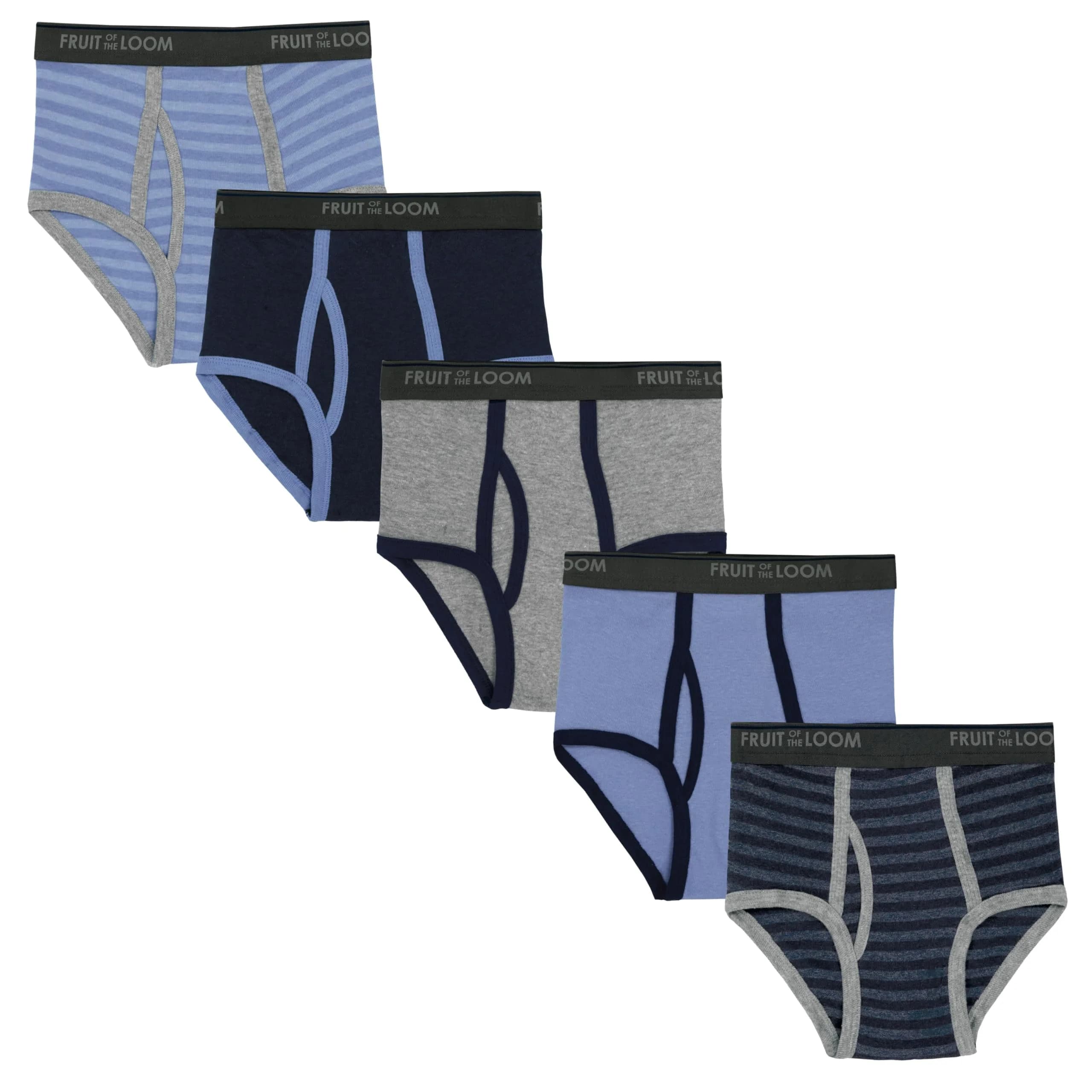 Fruit of the Loom boys Briefs Pack 5 | Soft Cotton, Full-Cut Fit, Tag-Free Comfort (70-120 chars)