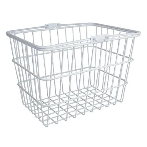 Sunlite Standard Wire Lift-Off Basket - White, Durable Powder-Coated Cycling Storage thumbnail 1