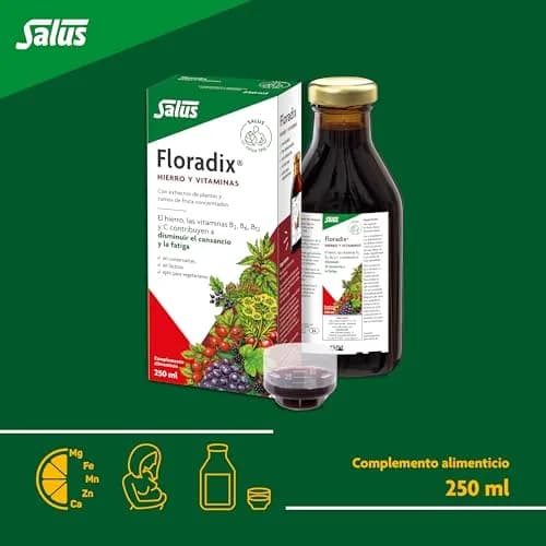 Floradix Liquid Iron and Vitamin Formula 250ml (8.5 Fl Oz) | Reduces Tiredness & Fatigue with Vitamins B & C thumbnail 3