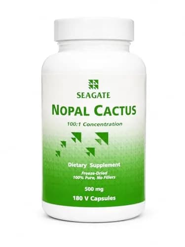 Seagate Herbal Supplement Nopal Cactus 500 mg | Natural Fiber & Appetite Control (110 chars) thumbnail 1