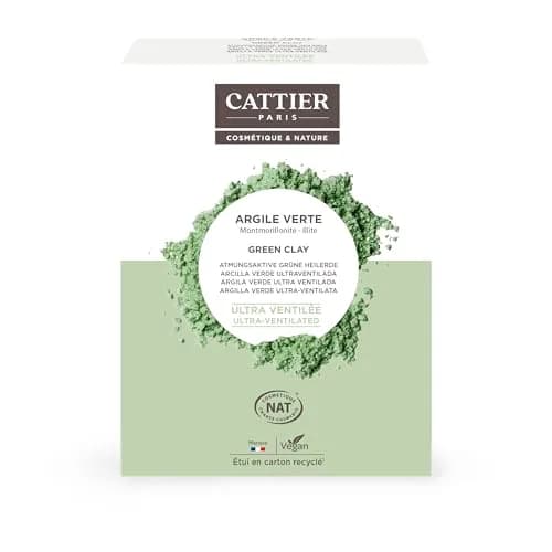 Cattier Paris Ultra-Ventilated Green Clay 250g (8.82 oz) | Natural Clay Mask for Oily & Combination Skin thumbnail 1