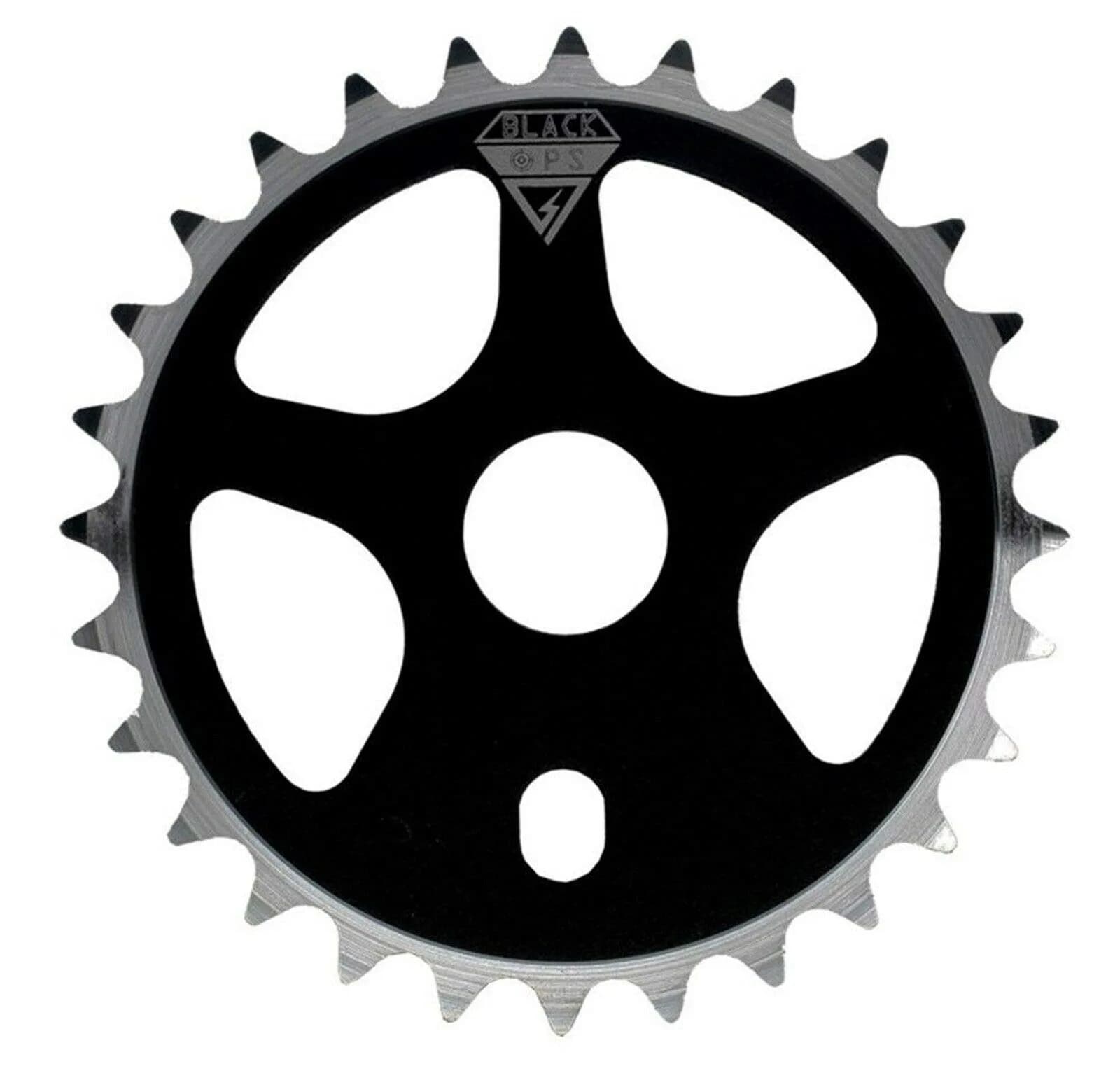 Black Ops Micro Drive BMX Chain Ring 28t (1/8") | CNC Machined 6061-T6 Alloy — Black