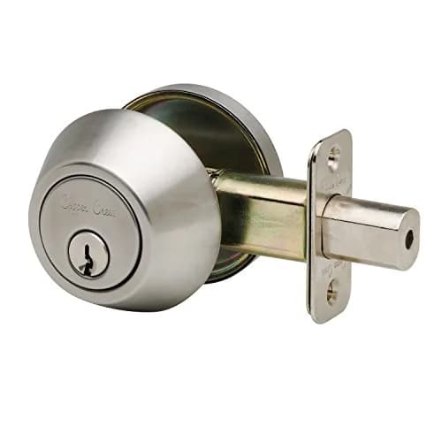 Copper Creek Deadbolt Single Cylinder Satin Stainless | ANSI Grade-3 Security thumbnail 1