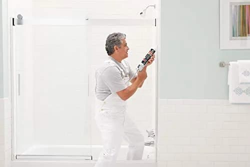 GE Supreme Silicone Caulk for Kitchen & Bath, White, 300ml (10.1 fl oz) | Waterproof & Mildew-Resistant Sealant thumbnail 8