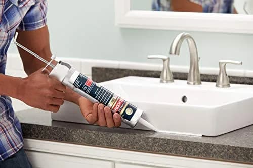 GE Supreme Silicone Caulk for Kitchen & Bath, White, 300ml (10.1 fl oz) | Waterproof & Mildew-Resistant Sealant thumbnail 11