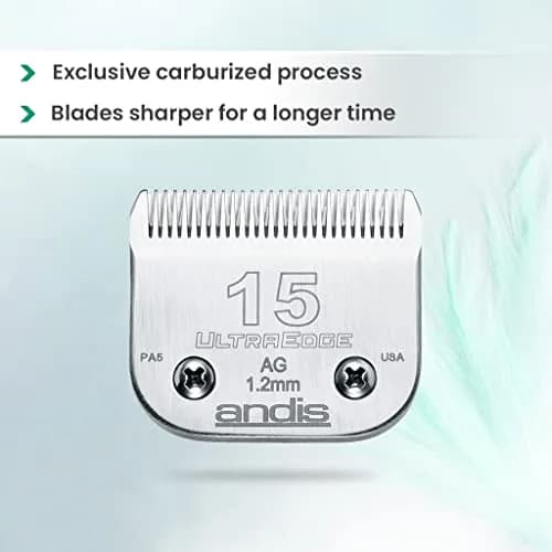 Andis UltraEdge Detachable Blade 15 Blade (Pack of 1) Carbon Steel | Professional Grooming Performance thumbnail 3