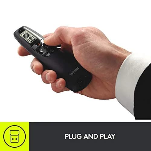 Logitech Wireless Presenter R800 with Green Laser | 30m Range, Built-in Timer, Plug-and-Play thumbnail 2