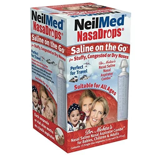 NeilMed NASA Saline Vials 0.5 Fl Oz | Single-Use Nasal & Sinus Relief thumbnail 1