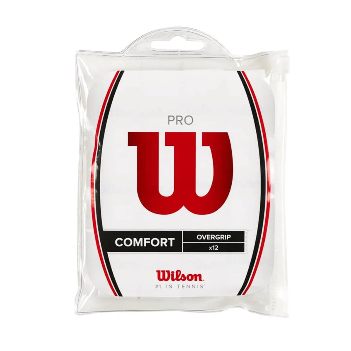 Wilson Pro Tennis Overgrip 12-Pack White | Tacky Feel for Pro Players - main product image