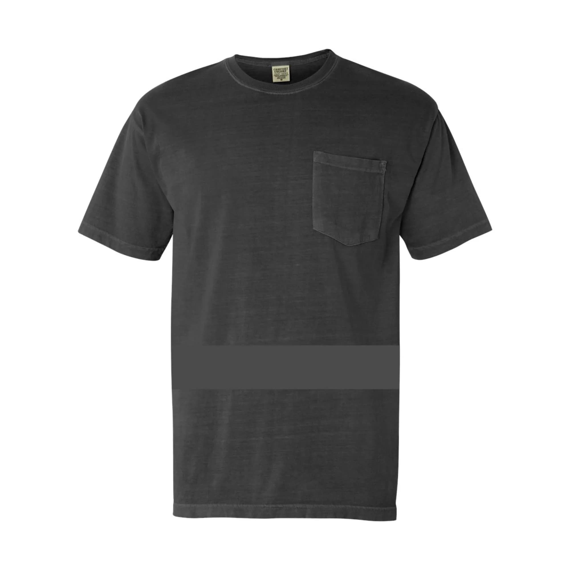 Comfort Colors Heavyweight Pocket T-Shirt XL | 6.1 oz. USA Cotton, Preshrunk, Garment-Dyed